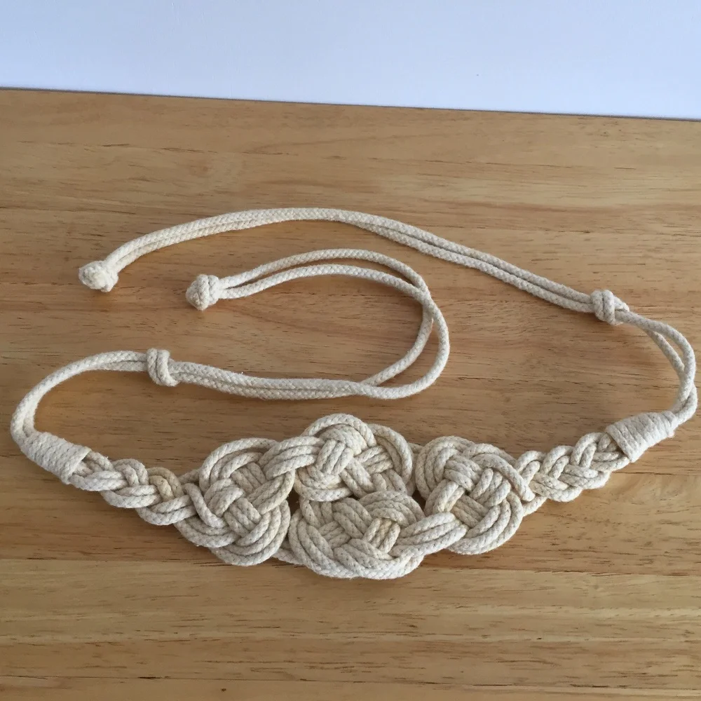 Macrame Sash Belt